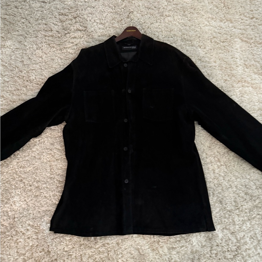 Kenneth Cole New York Men's Dark Shirt Jacket